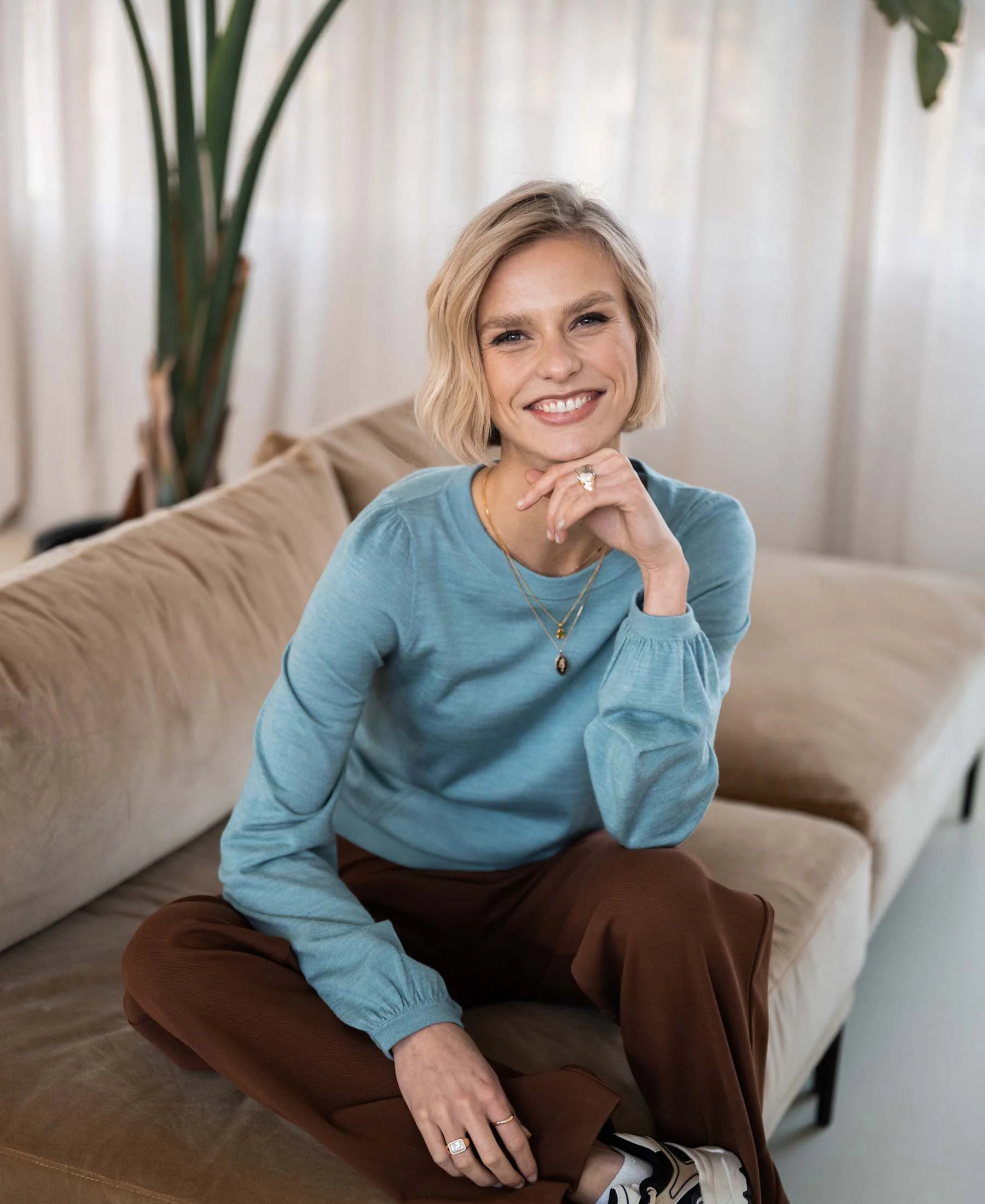 Merinotrui LA COEUR in Mistblauw - Image 3