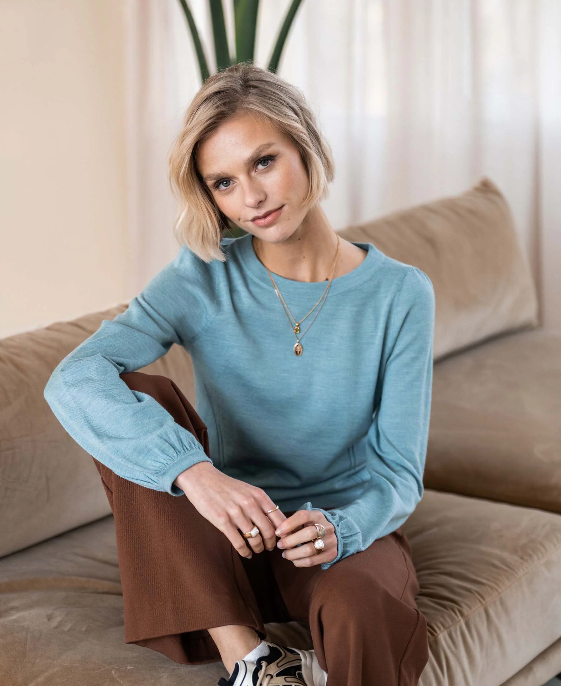 Merinotrui LA COEUR in Mistblauw - Image 4