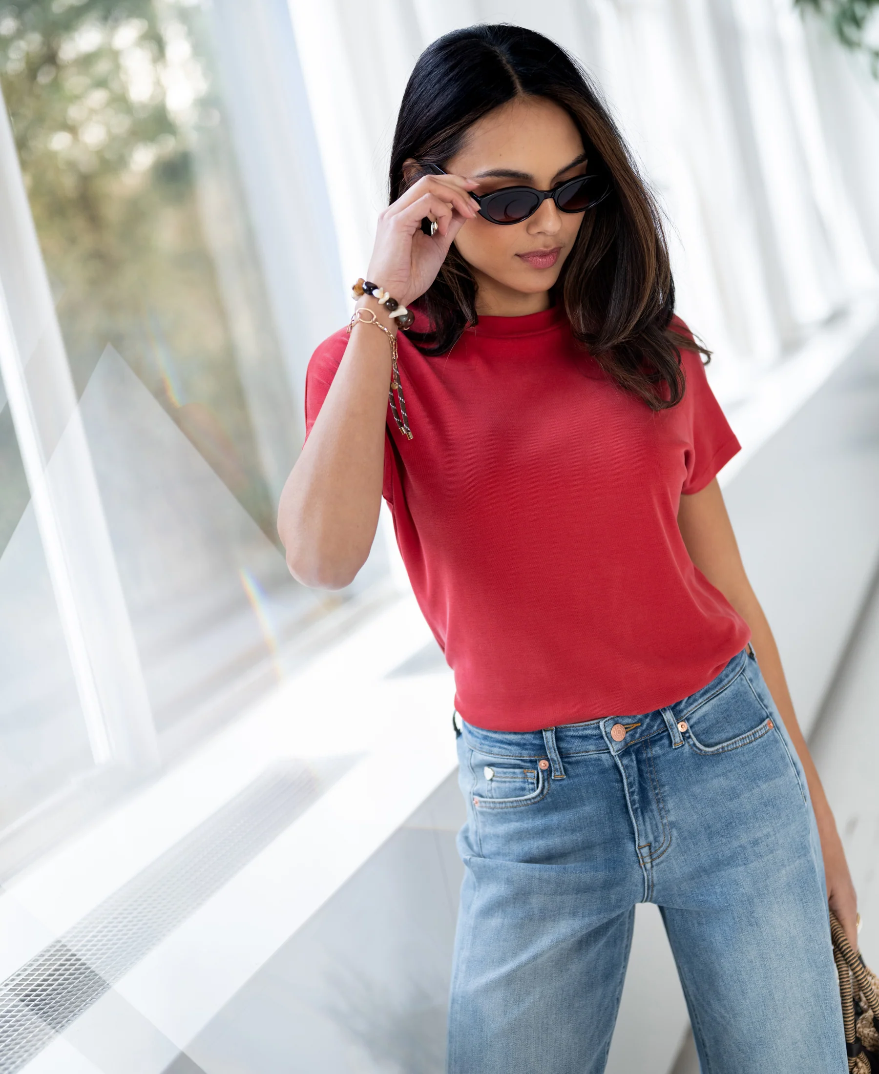 Rib coltop LA PIERRE Rouge